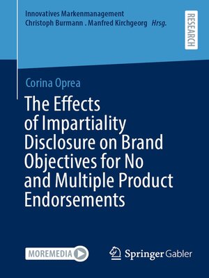 cover image of The Effects of Impartiality Disclosure on Brand Objectives for No and Multiple Product Endorsements